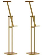 vidaXL Kiállító Állvány 2 db Arany 265 x 265 x 150 cm Acél