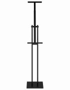vidaXL Kiállító Állvány 2 db Fekete 265 x 265 x 150 cm Acél