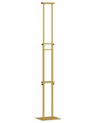 vidaXL Kiállító Állvány Arany 30 x 235 x 210 cm Acél