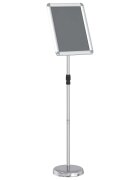 vidaXL Kiállító Állvány Ezüst 30 x 25 x 128 cm Alumínium