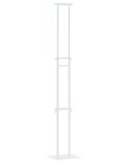 vidaXL Kiállító Állvány Fehér 30 x 235 x 210 cm Acél