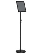 vidaXL Kiállító Állvány Fekete 25 x 25 x 125 cm Alumínium