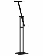 vidaXL Kiállító Állvány Fekete 265 x 265 x 150 cm Acél