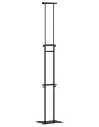 vidaXL Kiállító Állvány Fekete 30 x 235 x 210 cm Acél