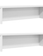 vidaXL konyhai állványok egymásba rakható 2 db Fehér 60x15x16 cm