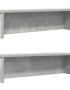 vidaXL Konyhai állványok egymásra rakható 2 db Beton szürke 60x15x16cm