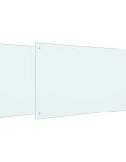 vidaXL Konyhai hátfal 2 db Fehér 100 x 60 cm edzett üveg