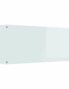 vidaXL Konyhai hátfal 2 db Fehér 120 x 50 cm edzett üveg