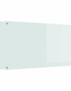 vidaXL Konyhai hátfal 2 db Fehér 120 x 60 cm edzett üveg