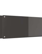vidaXL Konyhai hátfal 2 db Sötétszürke 100 x 40 cm edzett üveg