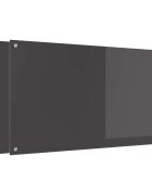 vidaXL Konyhai hátfal 2 db Sötétszürke 110 x 60 cm edzett üveg
