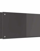 vidaXL Konyhai hátfal 2 db Sötétszürke 80 x 40 cm edzett üveg