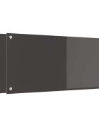 vidaXL Konyhai hátfal 2 db Sötétszürke 90 x 40 cm edzett üveg