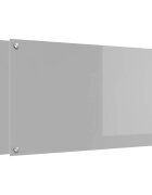 vidaXL Konyhai hátfal 2 db Világosszürke 90 x 50 cm edzett üveg