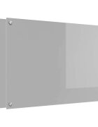 vidaXL Konyhai hátfal 2 db Világosszürke 90 x 60 cm edzett üveg