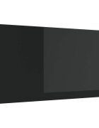 vidaXL Konyhai hátfal Fekete 120 x 60 cm edzett üveg