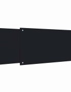 vidaXL Konyhai hĂˇtfal 2 db Fekete 100 x 50 cm edzett ĂĽveg