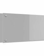 vidaXL Konyhai hĂˇtfal 2 db VilĂˇgosszĂĽrke 80 x 40 cm edzett ĂĽveg