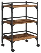 vidaXL Konyhai kocsi Öreg fa 50 x 35 x 75.5 cm Szerelt Fa