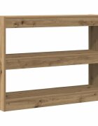 vidaXL Könyvszekrény 2 szintes 100 x 30 x 72 cm Szerelt Fa