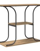 vidaXL Konzolasztal Artisan tölgy 101 x 35 x 805 cm Szerelt Fa