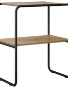 vidaXL Konzolasztal Kézműves Tölgy 80 x 425 x 70 cm Szerelt Fa