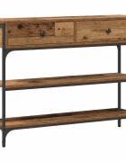vidaXL Konzolasztal Öreg fa 100 x 25 x 75 cm Szerelt Fa