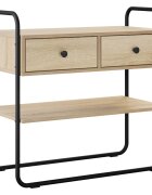 vidaXL Konzolasztal Sonoma Tölgy 100 x 40 x 75 cm Szerelt Fa