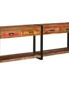 vidaXL Konzolasztalok 2 db Sokszínű 200 x 33 x 75 cm