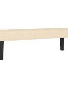 vidaXL krémszínű szövet pad 100 x 30 x 30 cm