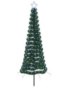 vidaXL LED-es csillogó karácsonyfa földnyárssal EKENAS 180 cm 220 LED