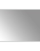 vidaXL LED Fürdőszoba Tükör tükörrel Átlátszó 90 x 60 cm edzett üveg