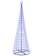 vidaXL LED spirál karácsonyfa talppal EKENAS 300 cm 475 LED Kék