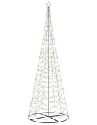 vidaXL LED spirál karácsonyfa talppal EKENAS 400 cm 588 LED Többszínű