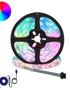vidaXL LED szalag 2 db Fekete és Átlátszó Réz és műanyag