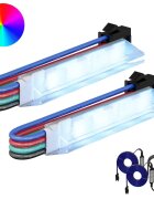vidaXL LED szalag 2 db Fekete és Fehér Réz és műanyag