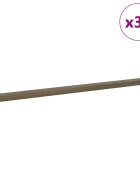 vidaXL Lépcsőélvédők 30 db Barna 67 x 3 x 2 cm Alumínium
