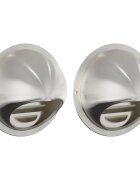 vidaXL Levegő szellőzőfedél 2 db Ezüst 100 mm Rozsdamentes Acél