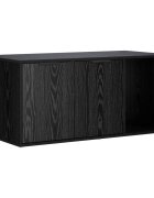 vidaXL Macska ketrec bútor Fekete Tölgy 100 x 49 x 45 cm Szerelt Fa