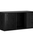vidaXL Macska ketrec bútor Fekete Tölgy 100 x 49 x 45 cm Szerelt Fa