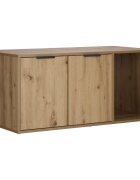 vidaXL Macska ketrec bútor Kézműves Tölgy 100 x 49 x 45 cm Szerelt Fa