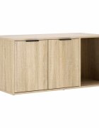 vidaXL Macska ketrec bútor Sonoma Tölgy 100 x 49 x 45 cm Szerelt Fa