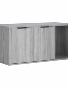 vidaXL Macska ketrec bútor Szürke Sonoma 100 x 49 x 45 cm Szerelt Fa