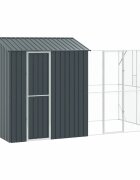 vidaXL Madár kalitka Antracit 418 x 210 x 247 cm Horganyzott acél