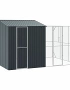 vidaXL Madár kalitka Antracit 425 x 304 x 247 cm Horganyzott acél