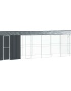 vidaXL Madár kalitka Antracit 860 x 208 x 247 cm Horganyzott acél