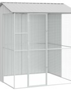 vidaXL Madár kalitka Szürke 215 x 210 x 247 cm Horganyzott acél