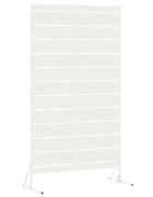 vidaXL Magánszféra Képernyő 100 x 50 x 180 cm Acél Fehér