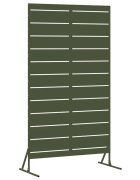 vidaXL Magánszféra Képernyő 100 x 50 x 180 cm Acél Olajzöld