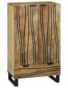 vidaXL Magas Szekrény Barna 60 x 33 x 100 cm tömör mangófa